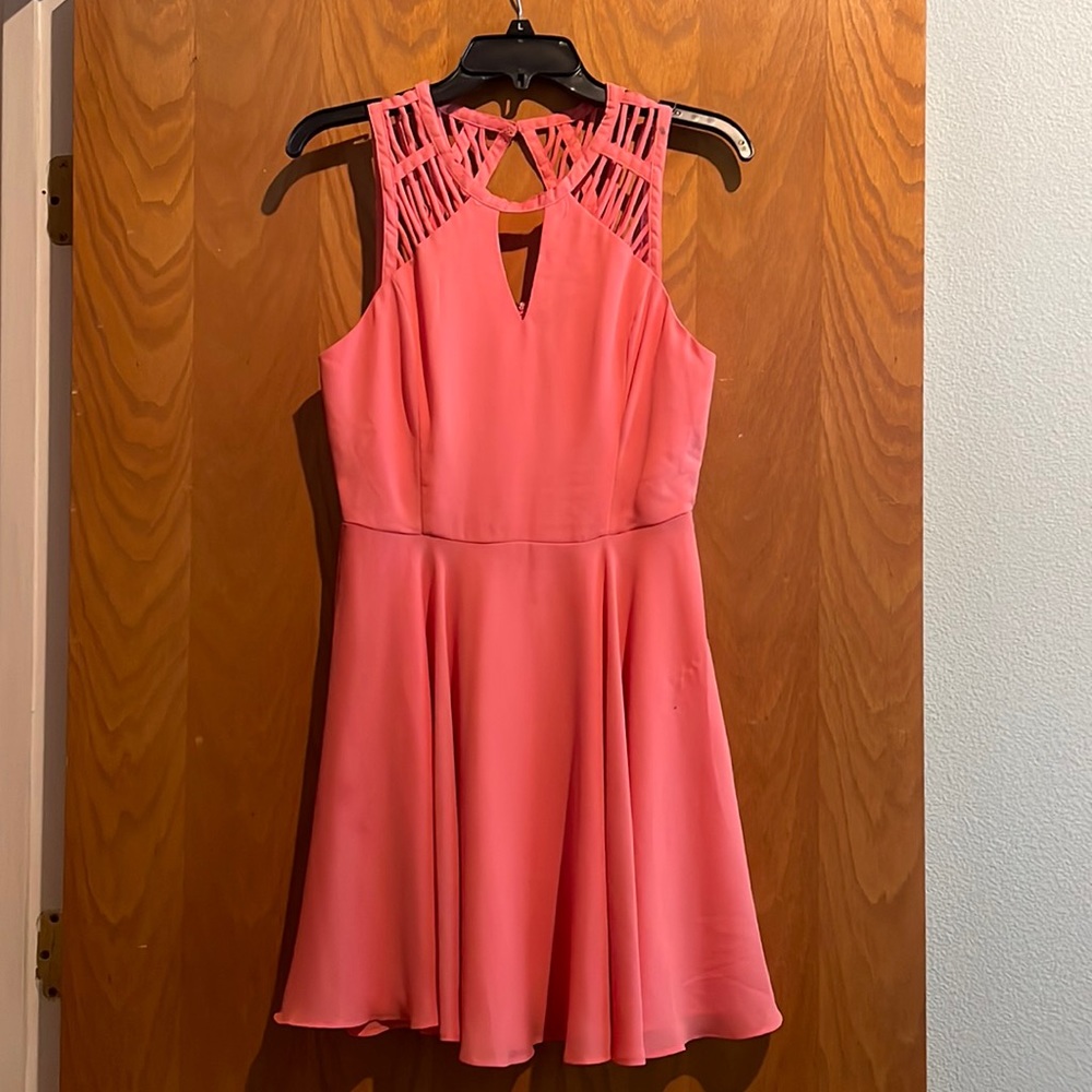 URBAN OUTFITTERS COCKTAIL PEACH PINK DRESS SIZE S/M BRAND SPARKLE & FADE